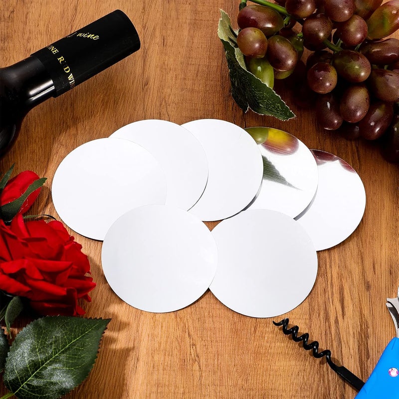 Skyley 120 Pieces Silver Wine Pourer Liquor Stopping Pouring Discs Aluminum Foil Wine Whisky Pourer Thin Reusable Spout Disks for Beverage Beer Liquid Dispenser Bar Party Gift - Image 5